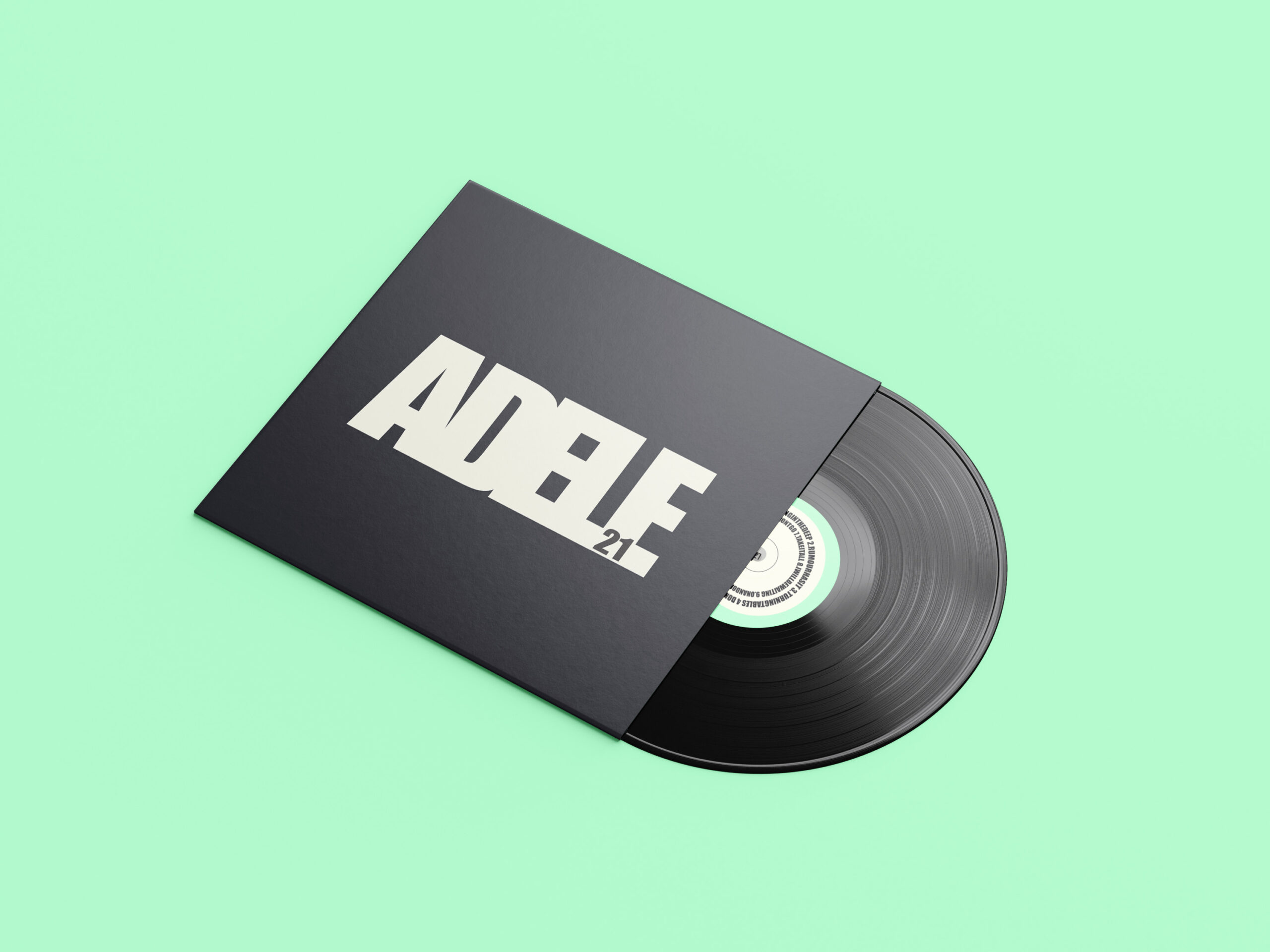 mokap za adele zelena pozadina